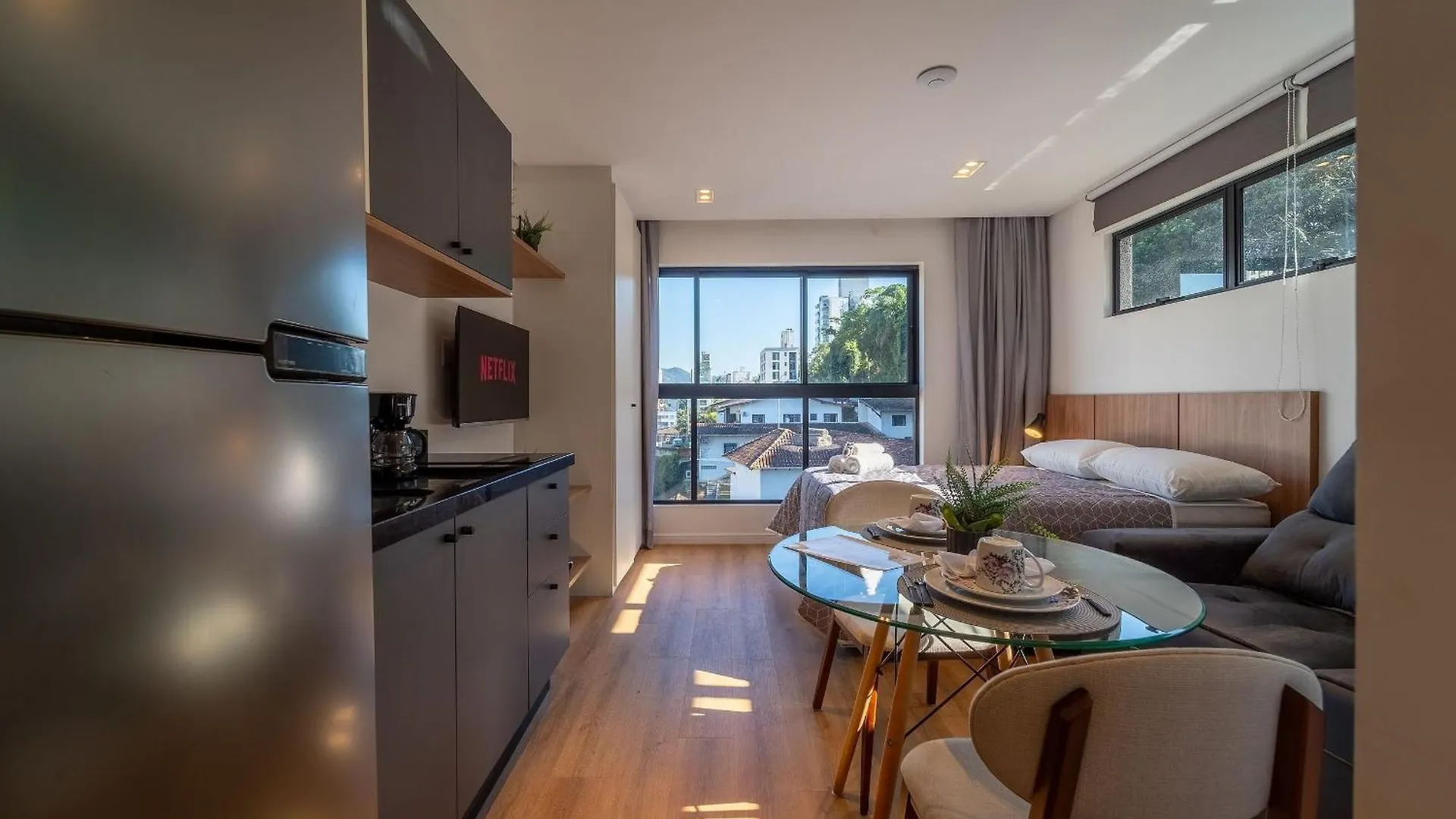Up 401 | Mobiliado | Wifi | Piscina | Vaga Daire Blumenau Brezilya